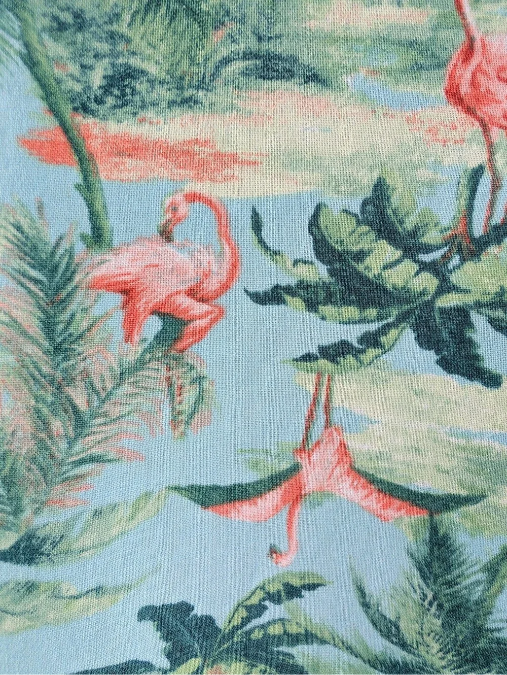 Old Navy Boys Tropical Flamingo Button-Down Shirt (Size: 3-6M)